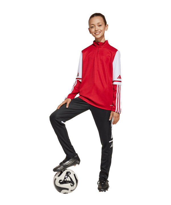 adidas Squadra 25 HalfZip Sweatshirt Kids Rot - rot