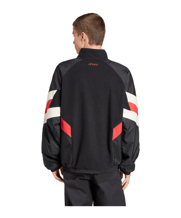 adidas Originals Manchester United Polarfleece Sweatshirt Schwarz - schwarz