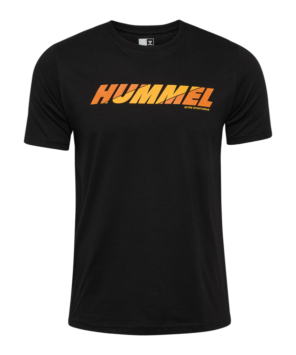 Hummel Graphic Bold Logo T-Shirt Schwarz F2001 - schwarz