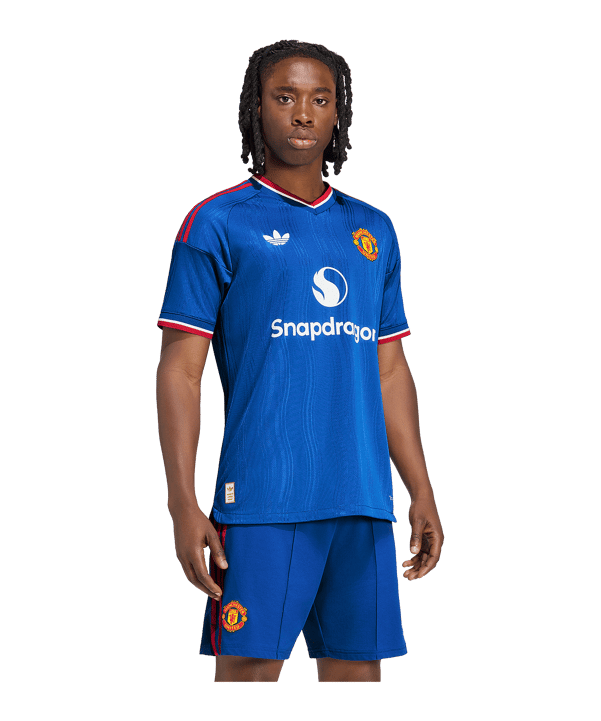 adidas Manchester United Authentic Trikot Away 2026/2027 Blau