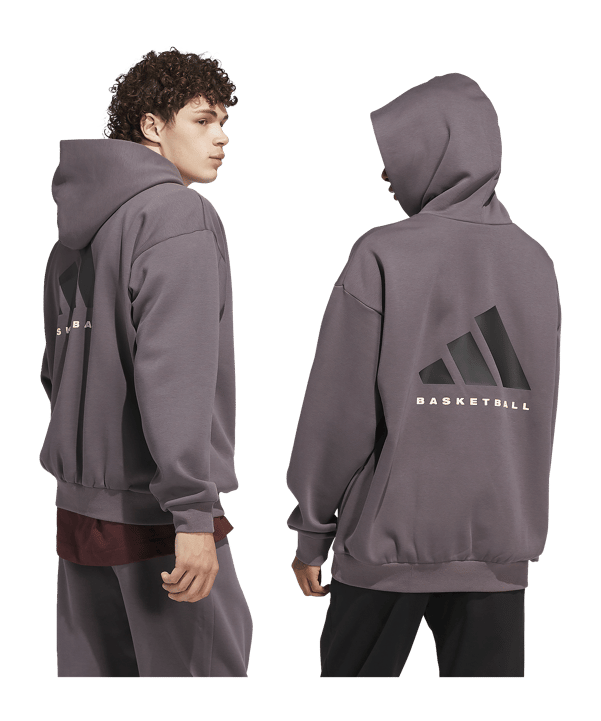 adidas Adi Basketball Hoody Grau - grau
