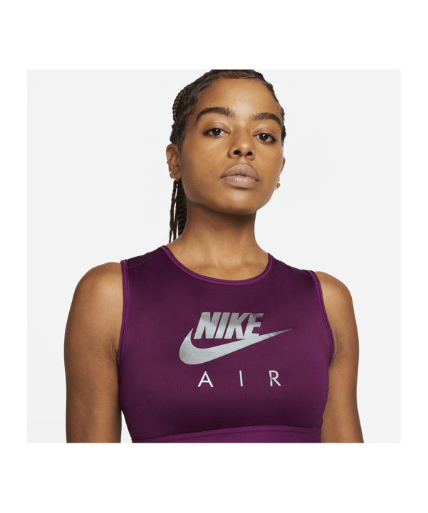 Nike Air High-Neck medSup Sport-BH Damen F610 - lila