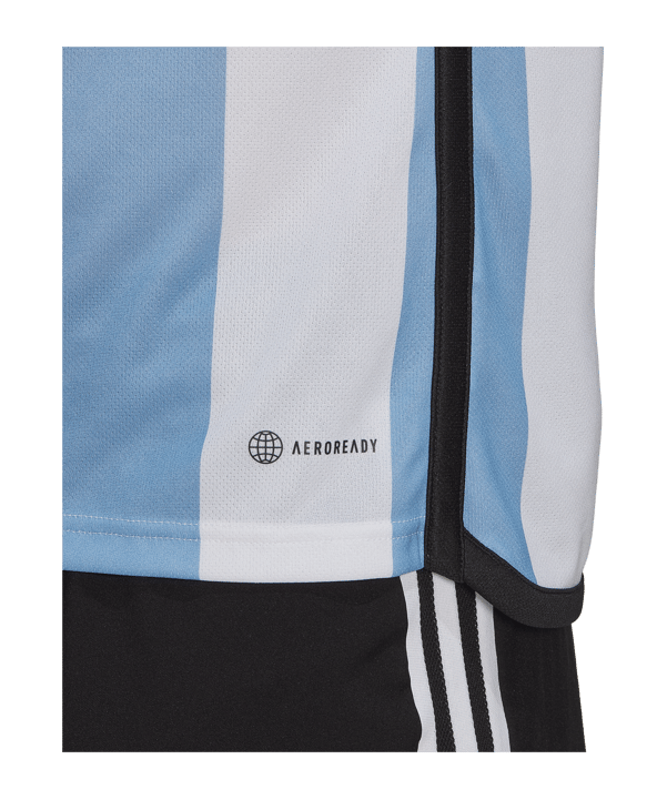 adidas Argentinien Trikot Home WM 2022 Weiss Blau - weiss