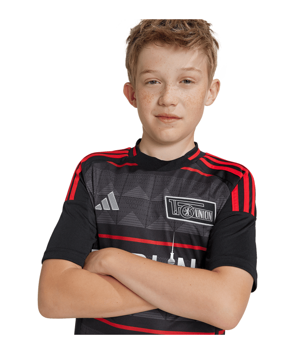 adidas 1. FC Union Berlin Trikot Away 2024/2025 Kids Schwarz - schwarz