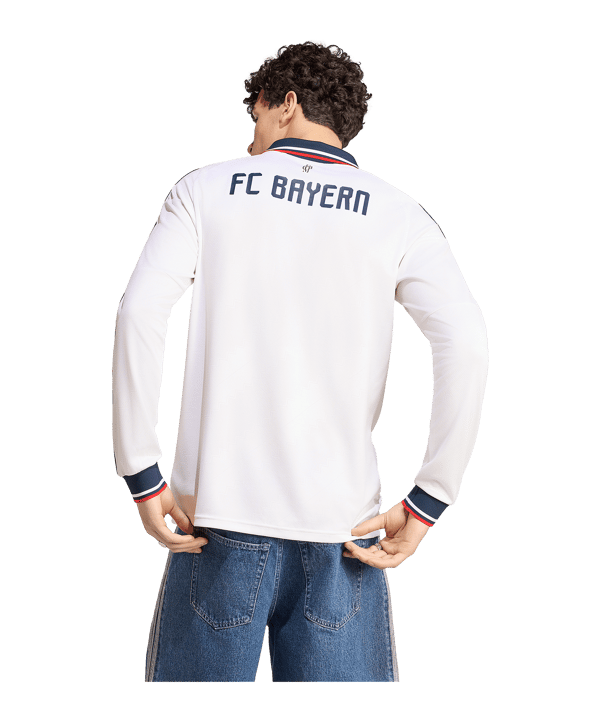 adidas FC Bayern München Maglia maniche lunghe Away 2026/2027 Bianco - bianco