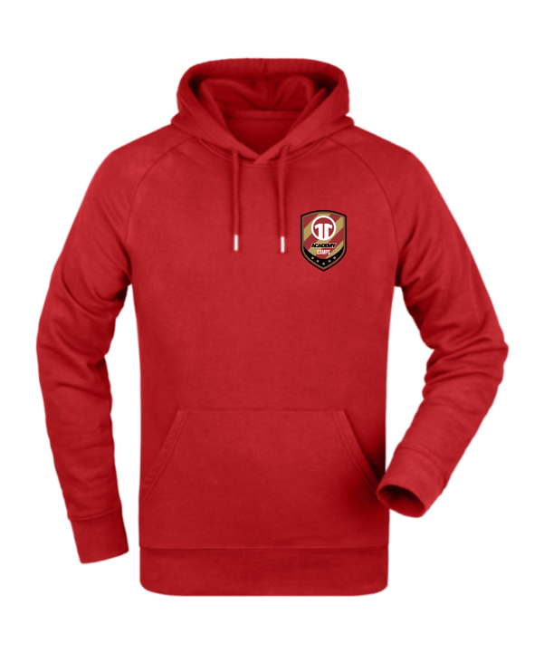 11ts Academy Hoody Brustlogo Rot - rot