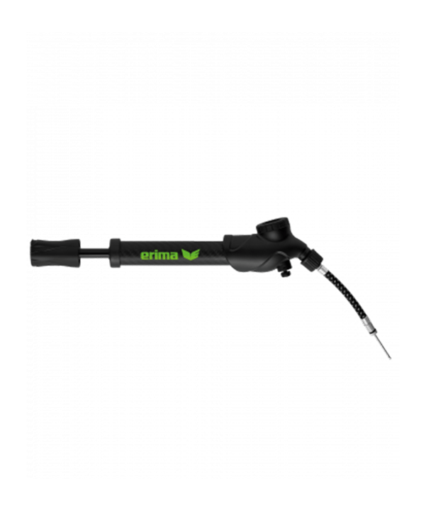 Erima Ballpumpe mit Luftdruckmesser Schwarz - schwarz
