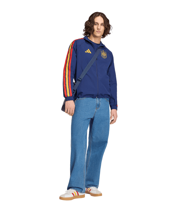 adidas RFEF Spanje Anthem Jas Blauw - blauw