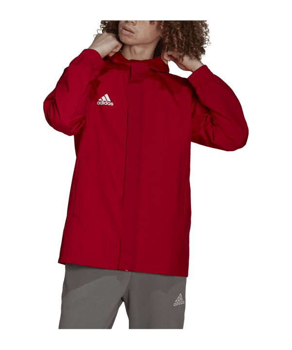 adidas Entrada 22 Allwetterjacke Rot - rot