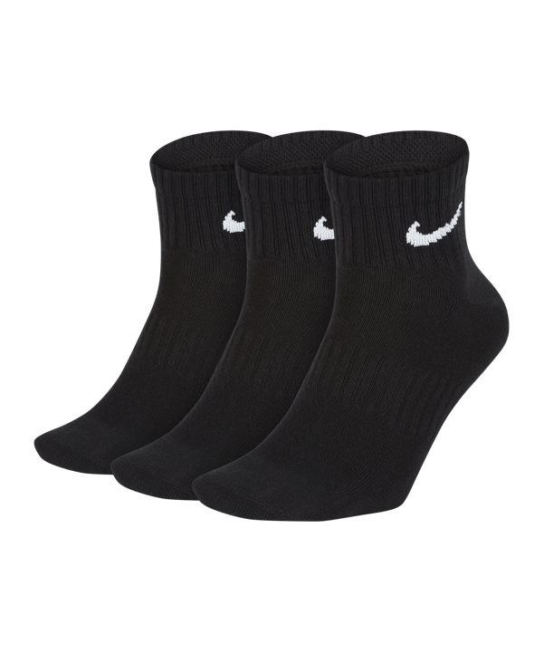 Nike Everyday LW Ankle 3er Pack Socken  F010 - schwarz