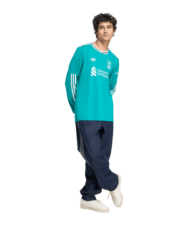 adidas FC Liverpool Trikot langarm 3rd 2025/2026 Grün - gruen