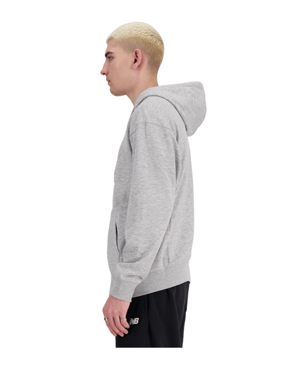 New Balance Essentials Logo French Terry Kapuzenjacke FAG - schwarz