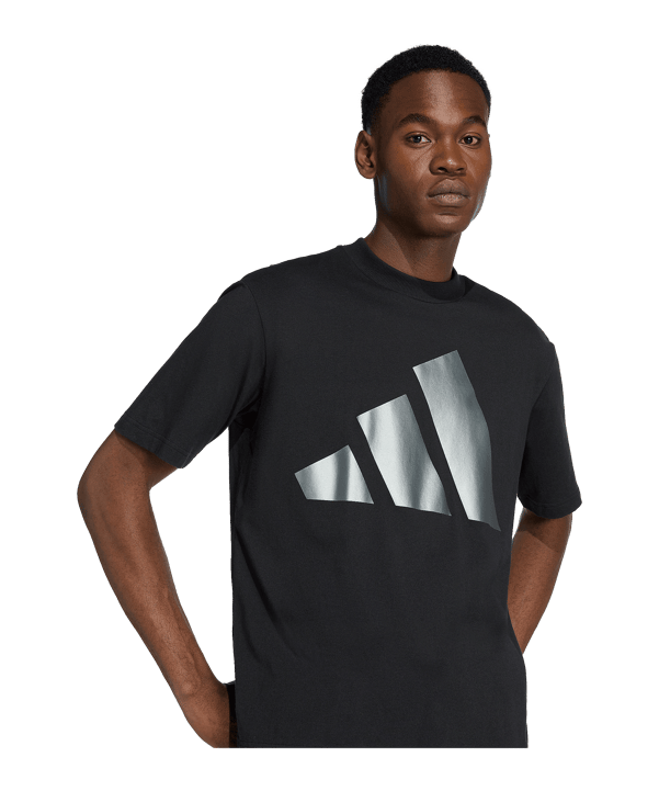 adidas Holiday Big Logo T-Shirt Schwarz - schwarz