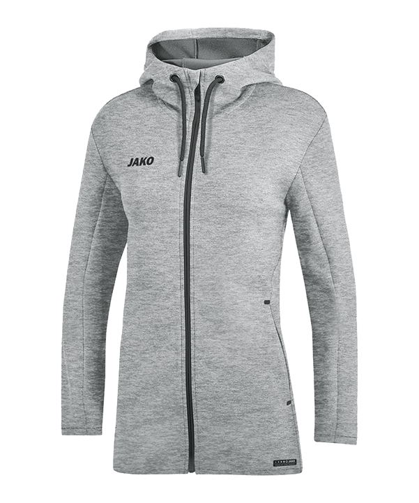 JAKO Premium Basic Veste à capuche Femmes Gris C40 - gris