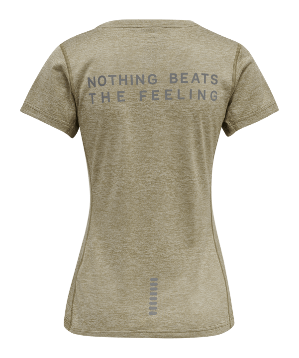 Newline Statement T-Shirt Running Damen F8220 - blau