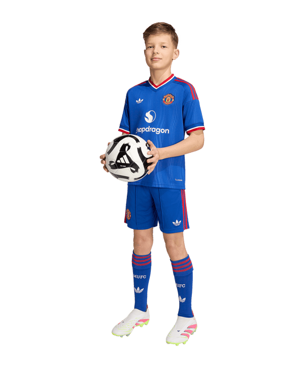 adidas Manchester United Trikot Away 2026/2027 Kids Blau - blau