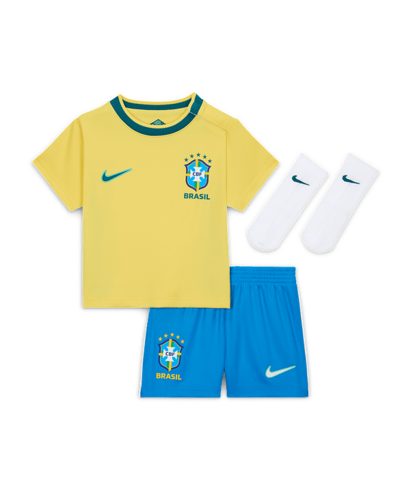 Nike CBF Brasilien Minikit Trikot Set Home WM 2026 Kids Gelb F724 - gelb