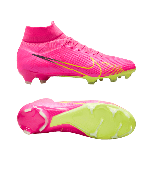 Nike Air Zoom Mercurial Superfly IX Pro FG Luminous Pink Gelb F605 - rosa