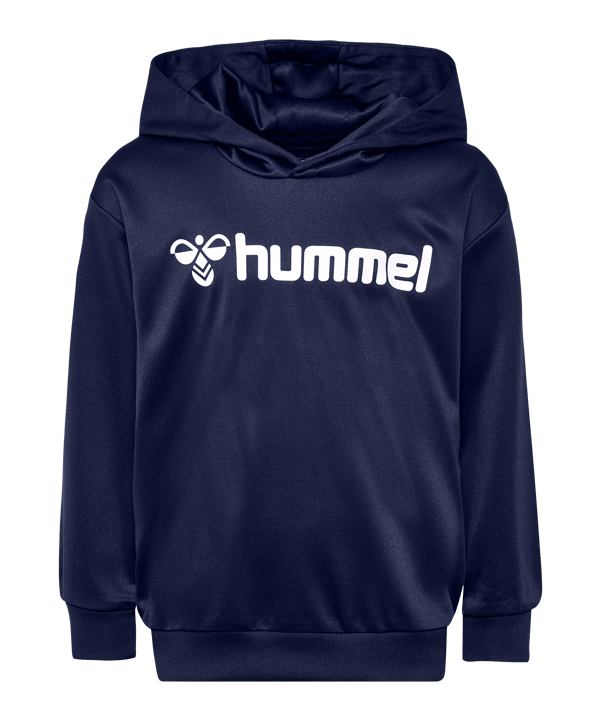 Hummel Logo Hoody Kids Blau F7026 - blau