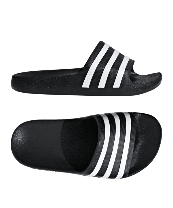 adidas Adilette Aqua Badelatsche Kids Schwarz - schwarz