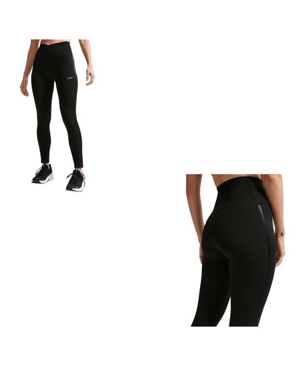Nike One High Rise Leggings Femmes Noir C010 - noir