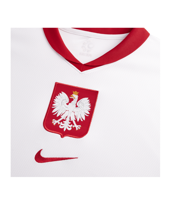 Nike Polen Trikot Home Weiss Rot F100 - weiss