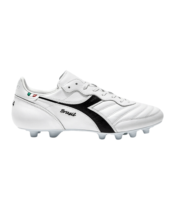 Diadora Brasil Italy OG LT+ MDPU FG Weiss Schwarz FC0351 - schwarz