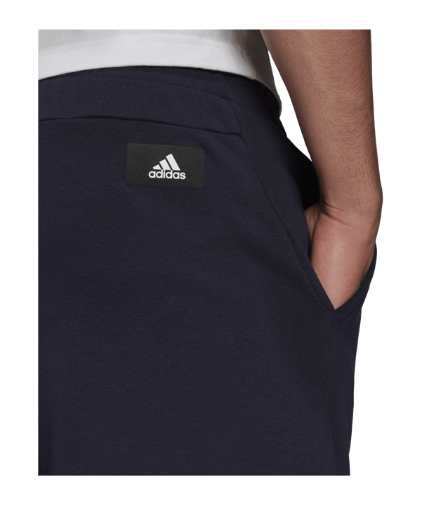 adidas Three Bar Future Icons Short Blau - blau