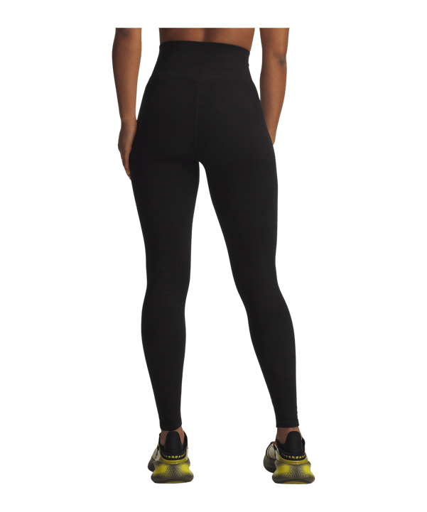 Under Armour Seamless Cotton Leggings Damen Schwarz F008 - schwarz