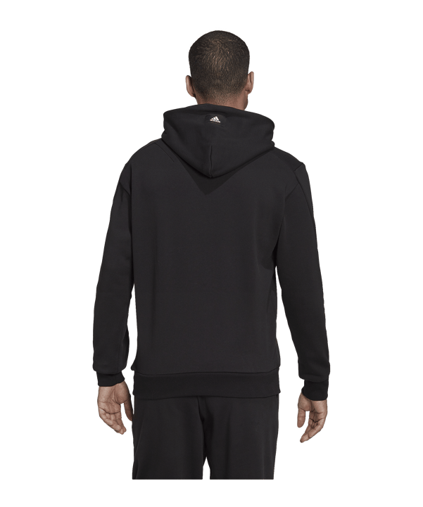 adidas 3B Hoody Schwarz Weiss - schwarz