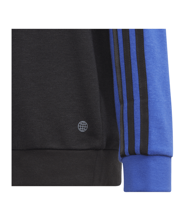adidas Pogba Crew Swatshirt Kids Schwarz Blau - schwarz