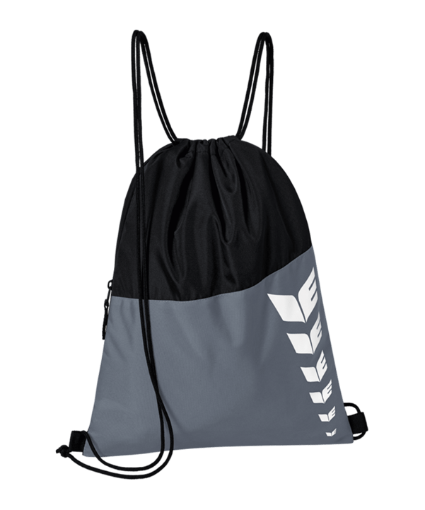 Erima Six Wings Gymsack Grau Schwarz - grau