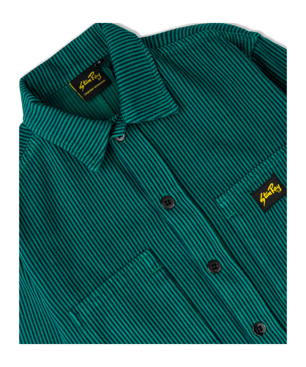 Stan Ray Prison Shirt langarm Grün - gruen