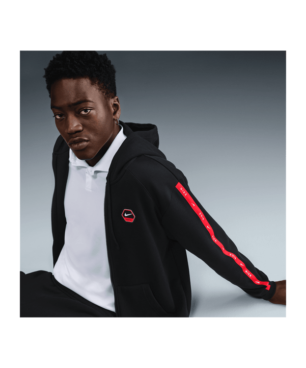 Nike Club Jacke Schwarz F010 - schwarz