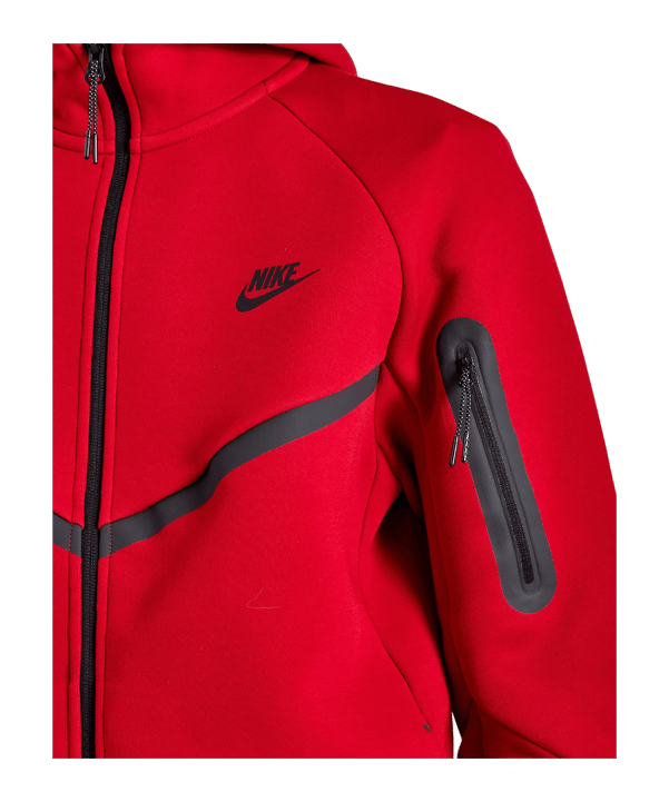 Nike Tech Windrunner Giacca con cappuccio Rosso C687 - rosso