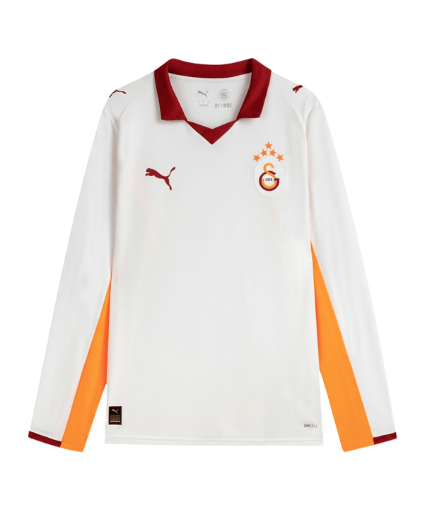 PUMA Galatasaray Istanbul Shirt met lange mouwen Away 2025/2026 Wit K02 - wit