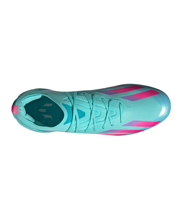 adidas X Crazyfast.1 FG Messi Bienvenido a Miami Türkis Pink Blau - tuerkis