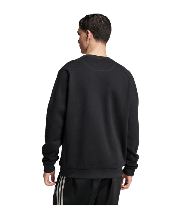 adidas Originals Trefoil Essentials French Terry Sweatshirt Schwarz - schwarz