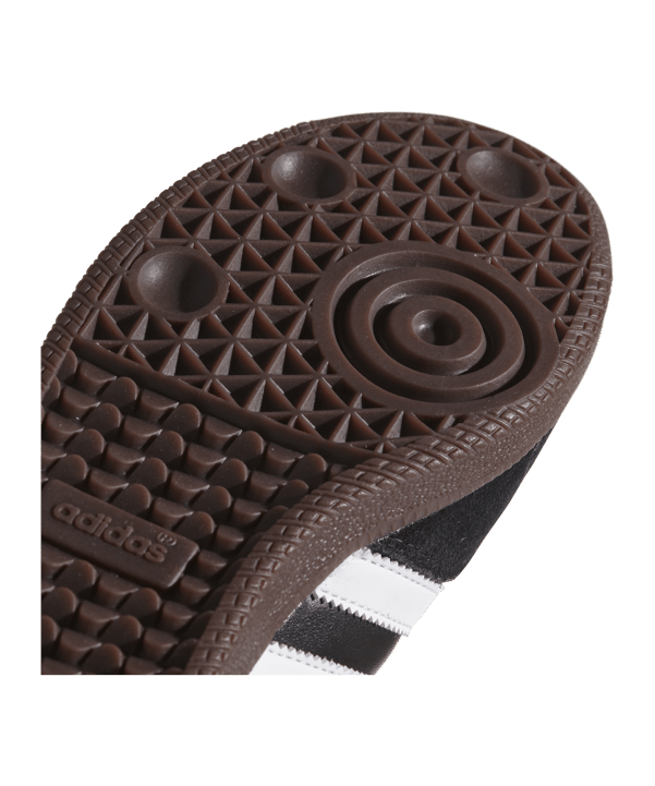 adidas Samba Hallenschuh Leder Schwarz Weiss - schwarz