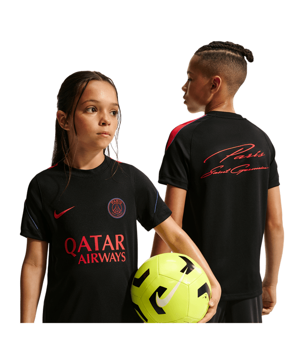 Nike Paris Saint-Germain Strike Trainingsshirt Kinder Schwarz F010 - schwarz