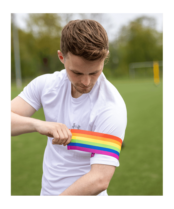 Cawila Diversity Kapitänsbinde Regenbogen | S-M - rot