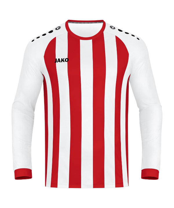 JAKO Inter Trikot langarm Kids Weiss Rot  F011 - weiss