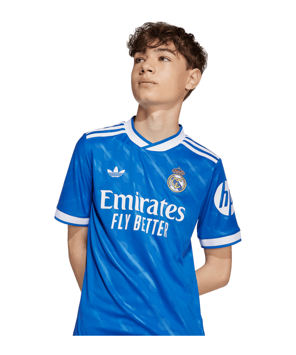 adidas Real Madrid Trikot 3rd 2025/2026 Kids Blau - blau