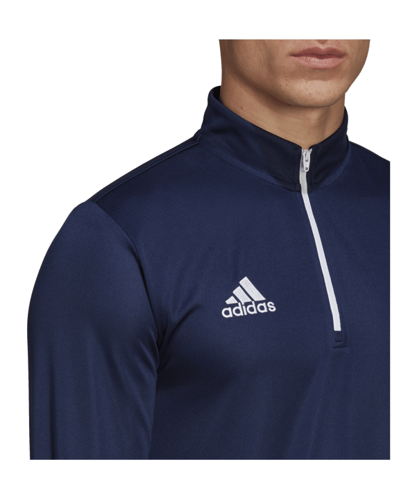 adidas Entrada 22 HalfZip Sweatshirt Blau - blau