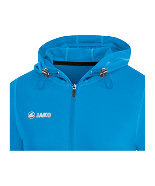 JAKO Run 2.0 Kapuzenjacke Damen Blau F89 - blau