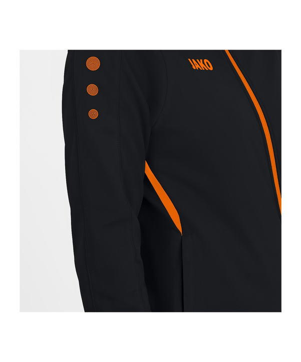 JAKO Challenge Polyesterjacke Damen Orange F807 - schwarz