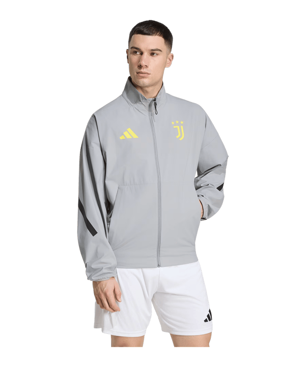 adidas Juventus Turin Anthem Jacke Grau - grau