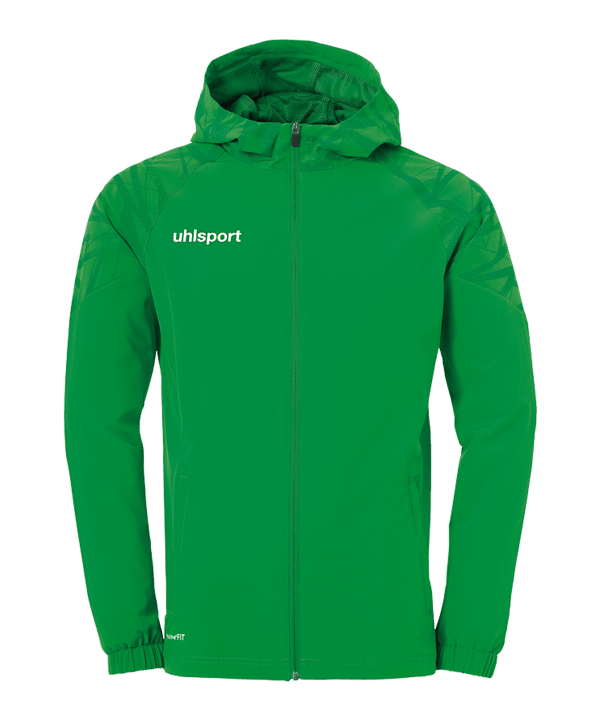 uhlsport Goal 25 Evo Woven Kapuzenjacke Grün 06 - gruen