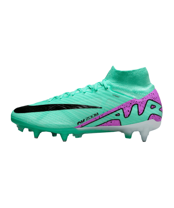 Nike Air Zoom Mercurial Superfly IX Elite SG-Pro AC Peak Ready Grün Pink Schwarz F300 - gruen