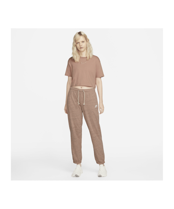 Nike Gym Vintage Jogginghose Damen Rosa Weiss F609 - rosa